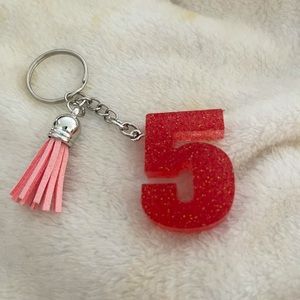 🎉🎉HP🎉🎉 Handmade Number "5" Keychain